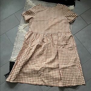 Tradlands Nico Gingham Dress in Hazel